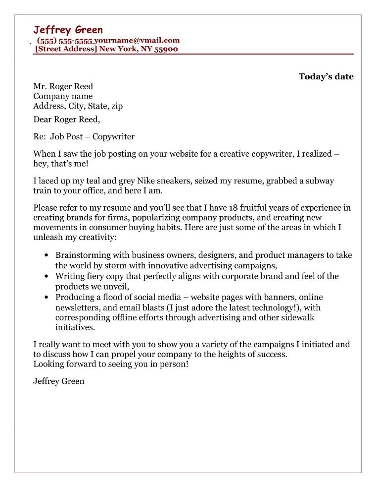 43193 results oriented letter