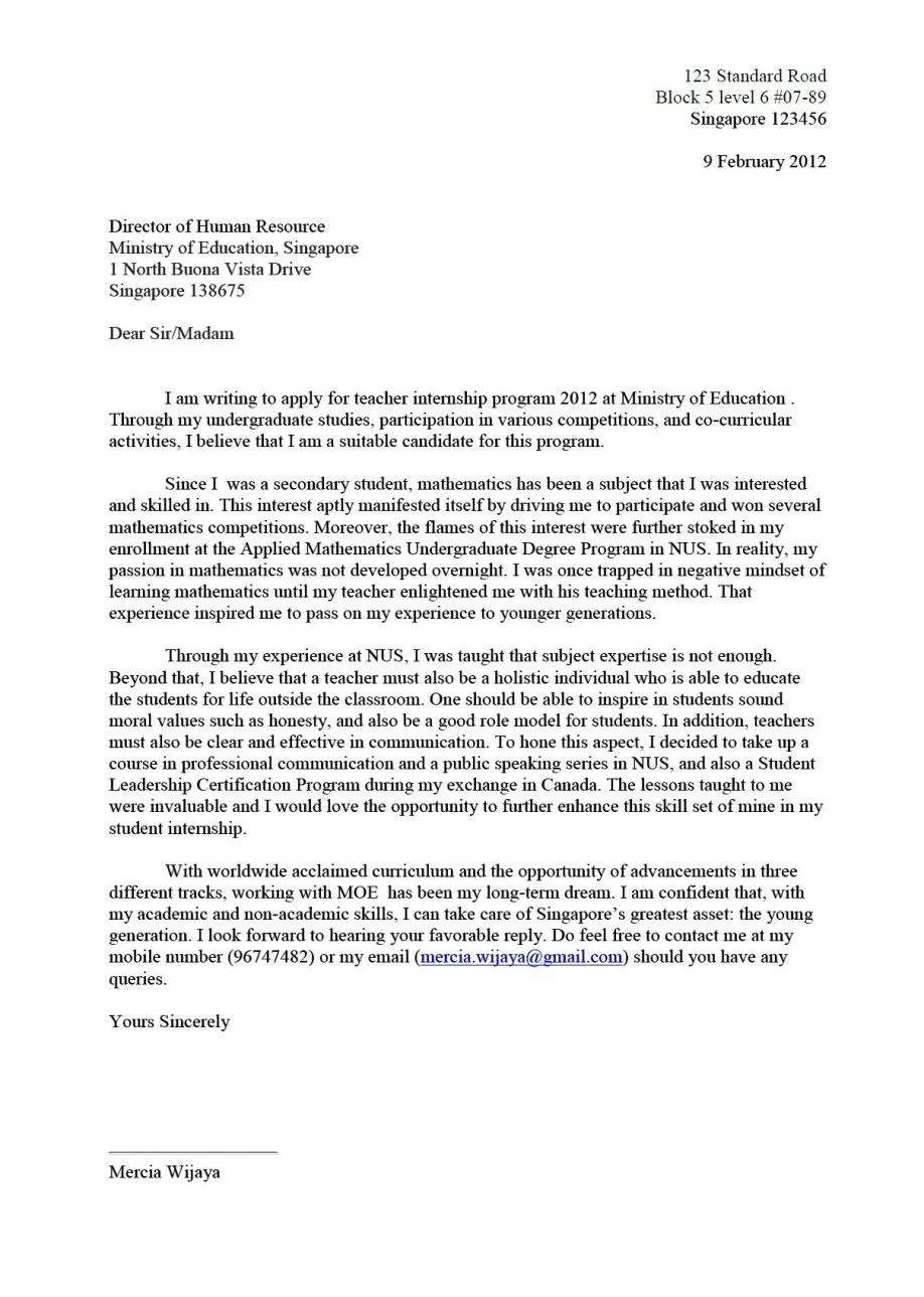 43209 cover letter personalization