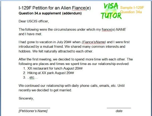 43226 k1 visa cover letter elements