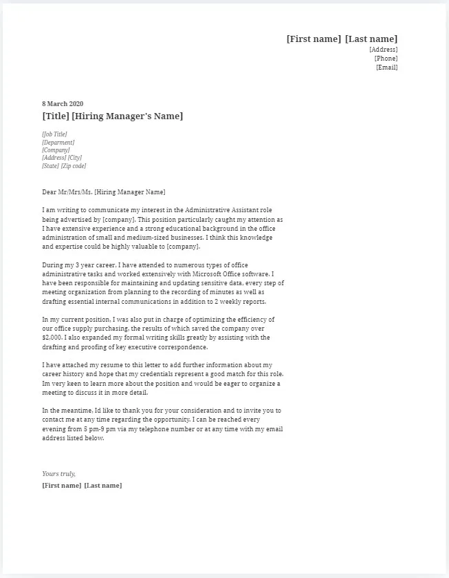 43232 cover letter skills