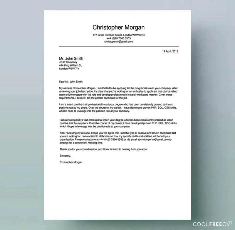 43234 cover letter mistakes