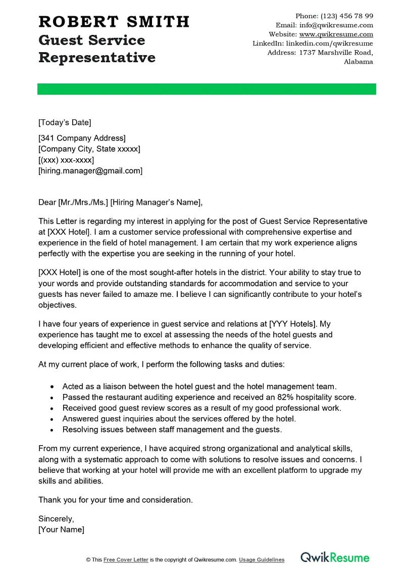 43240 guest service cover letter examples