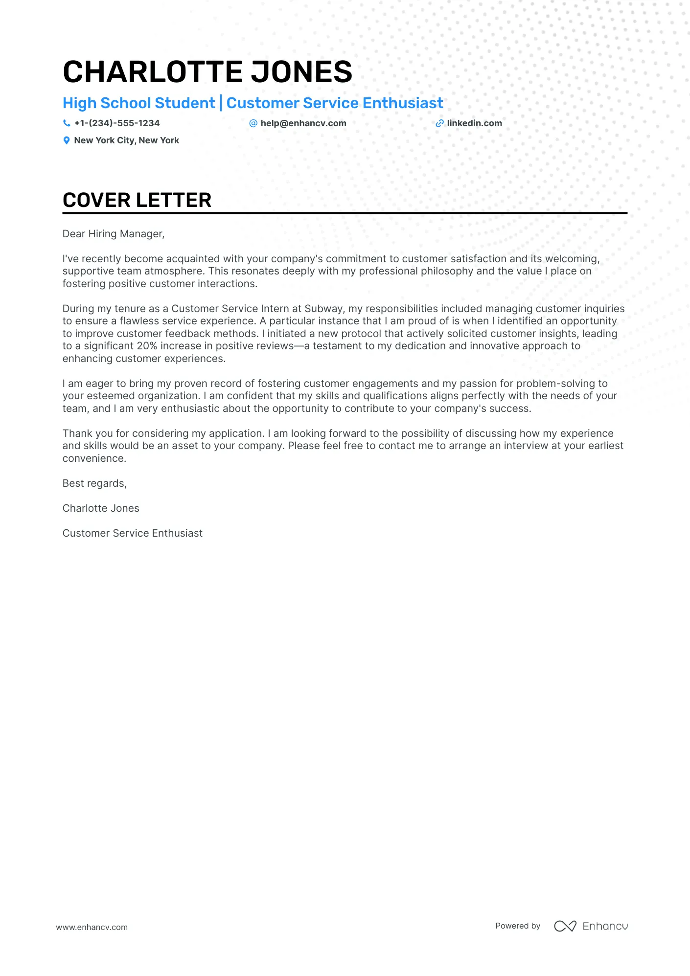 43255 teen cover letter examples