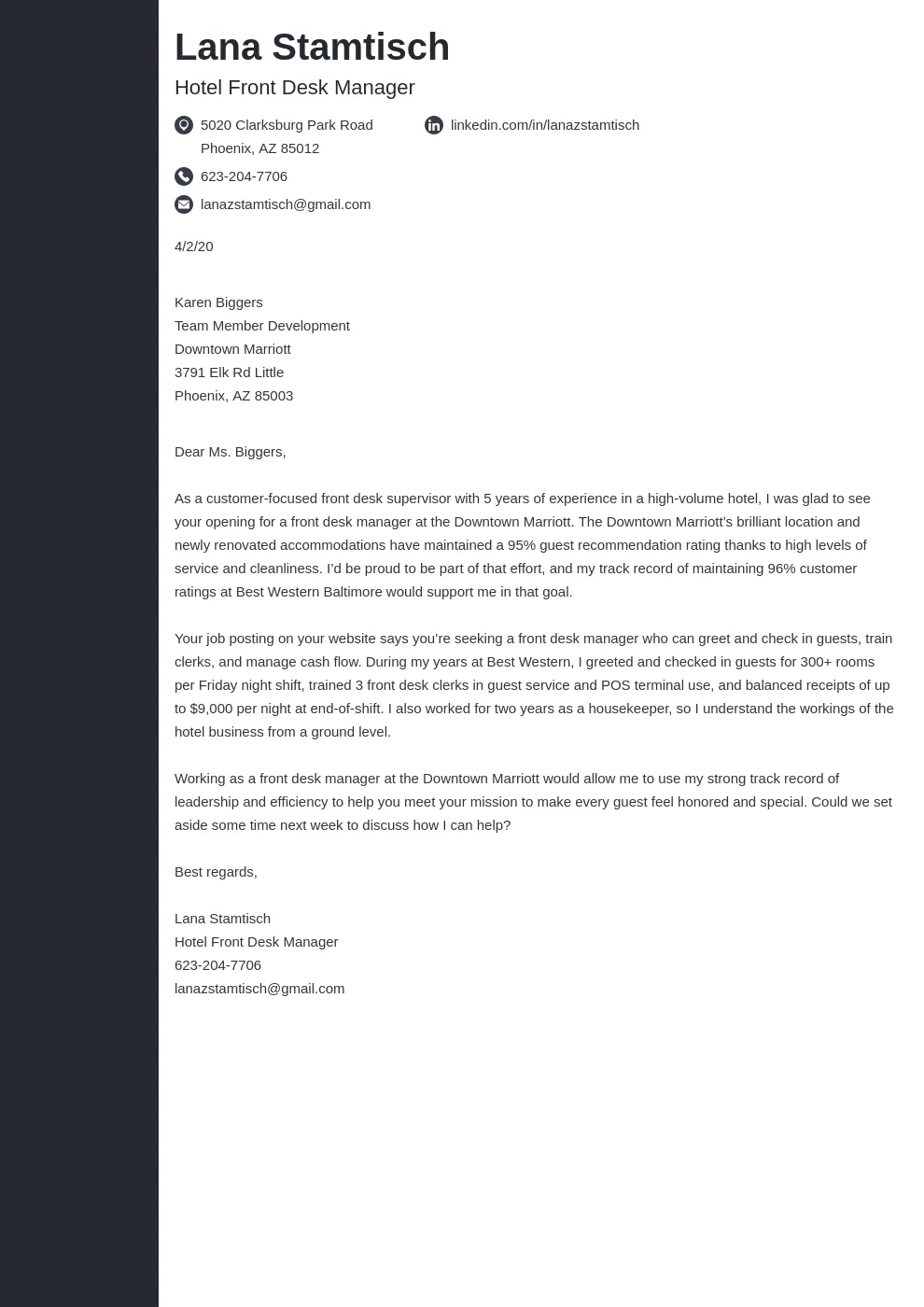 43256 hospitality enthusiasm