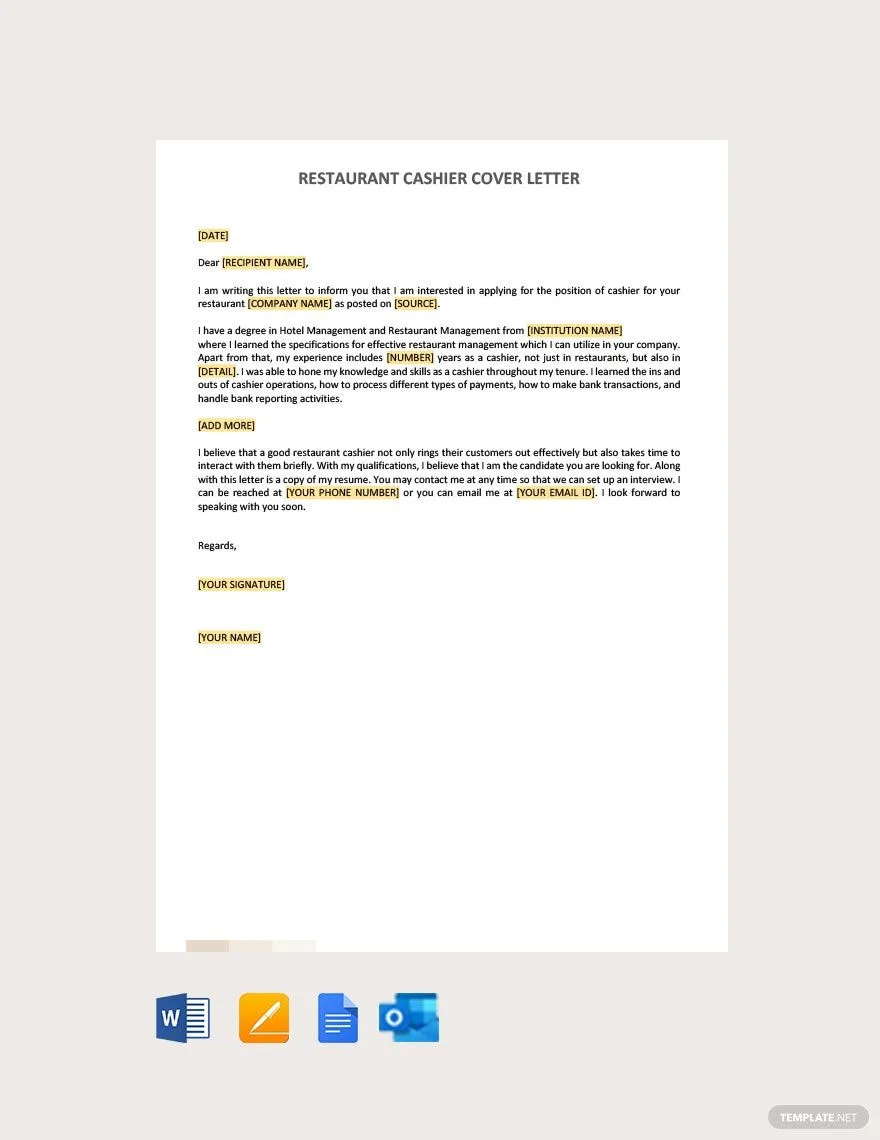 43262 retail cashier cover letter keywords