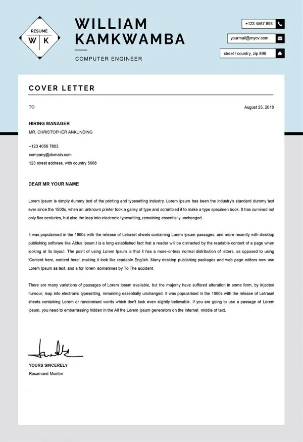 43266 cover letter elements
