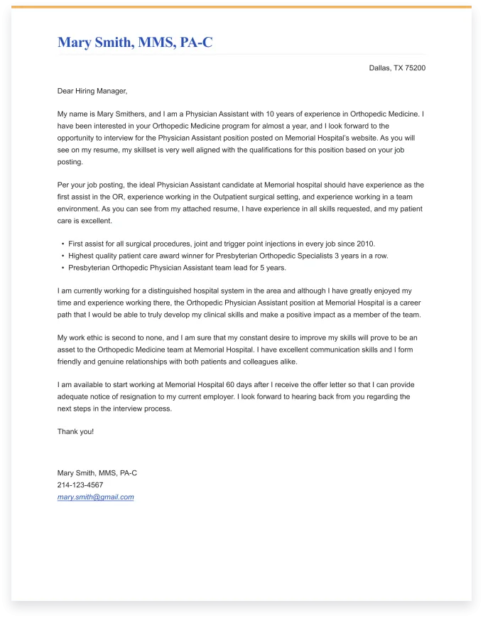 43268 PA cover letter header