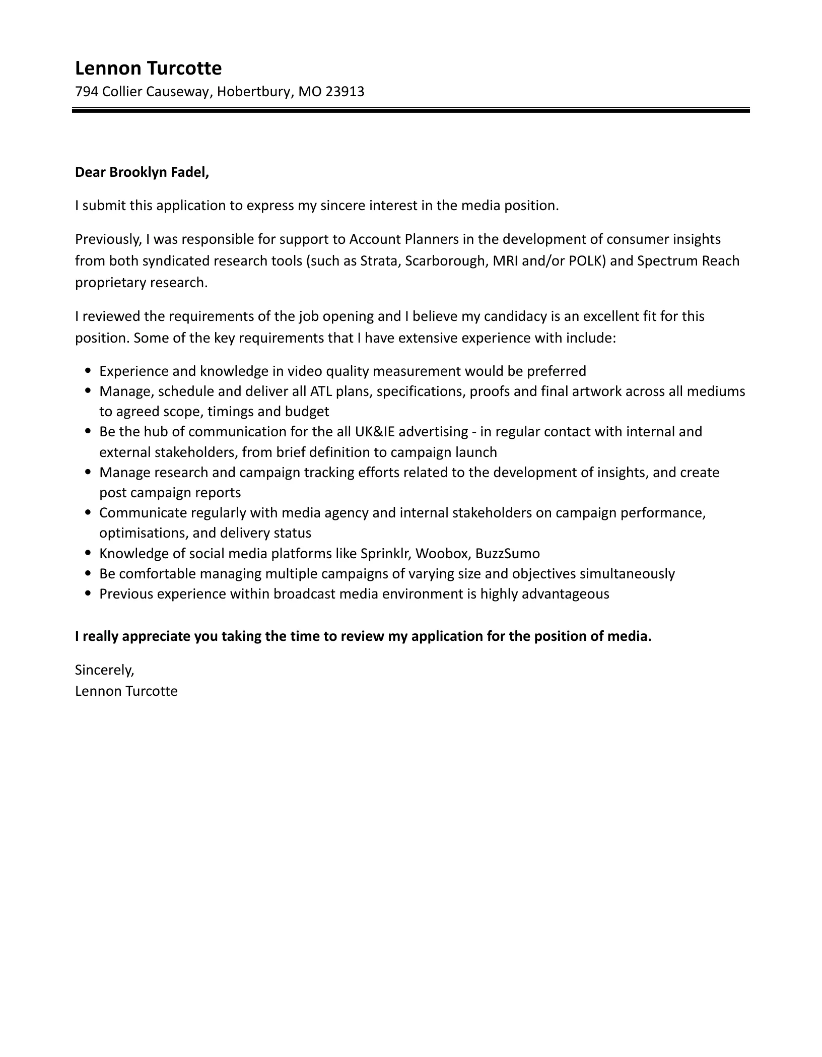 43271 cover letter format