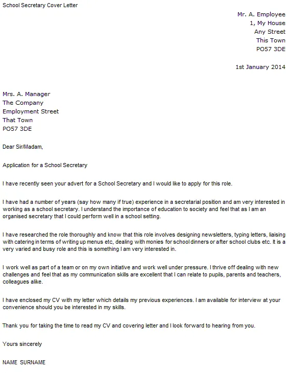 43272 school secretary cover letter 6