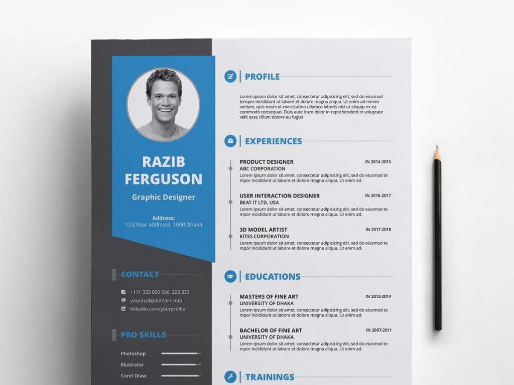 43290 creative resume template