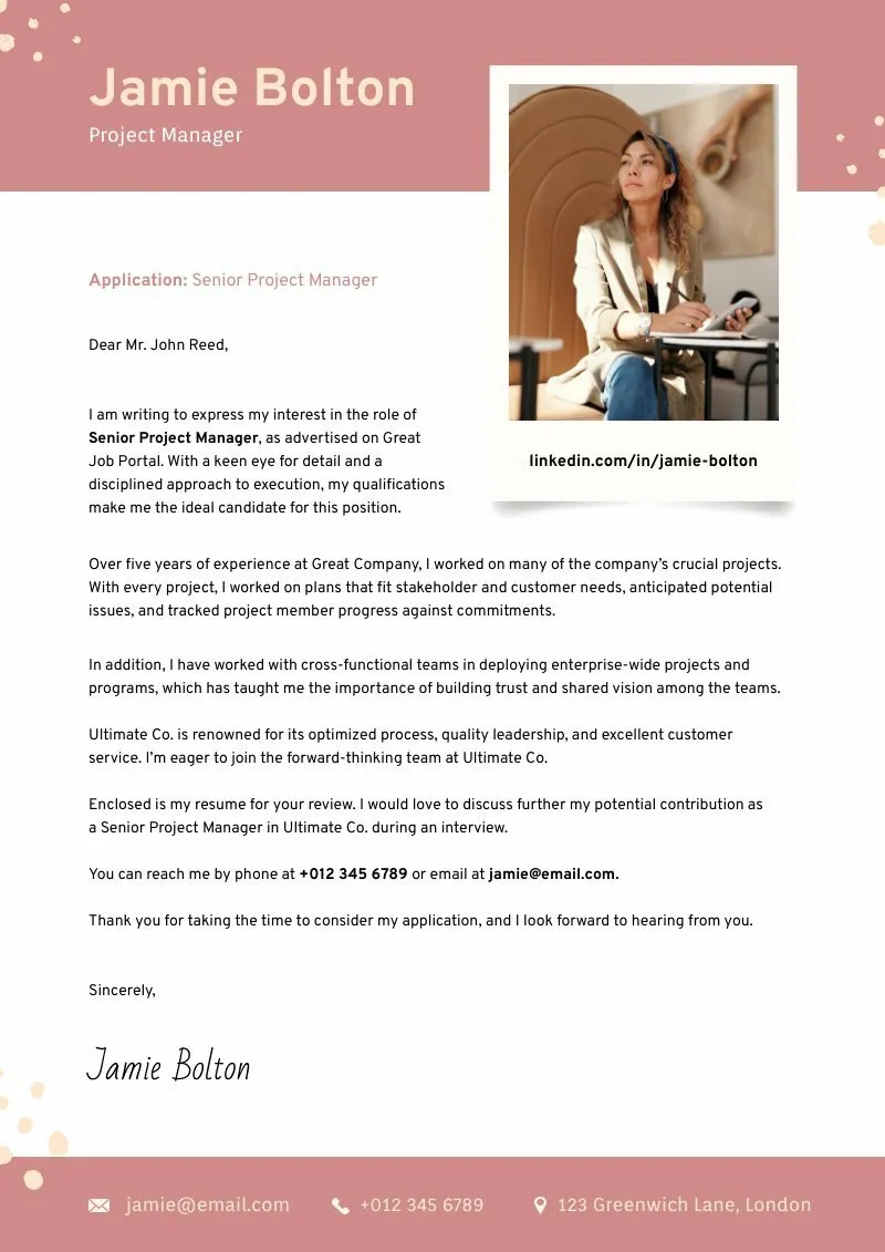 43296 project manager cover letter mistakes