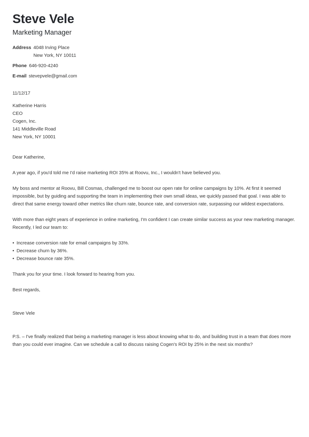 43301 call to action cover letter
