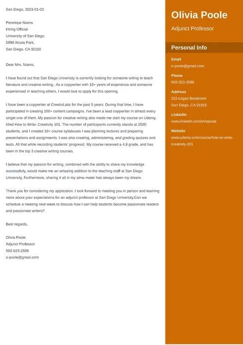 43311 cover letter adjunct faculty teaching philosophy