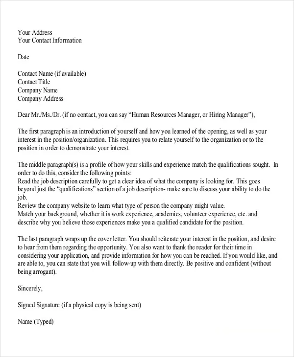 43320 contact information cover letter