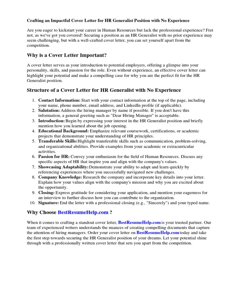 43320 hr coordinator cover letter