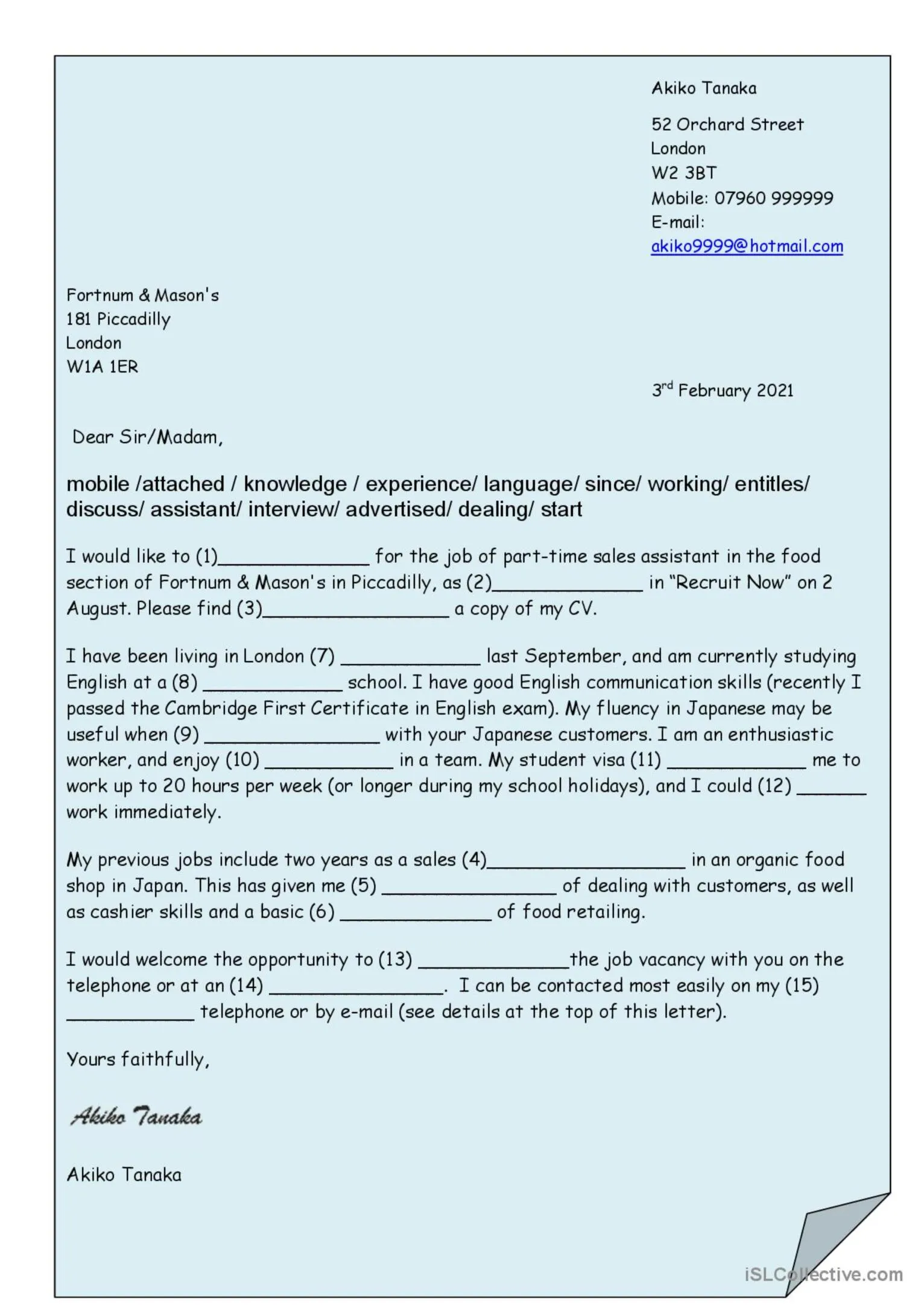 43323 esl cover letter enthusiasm