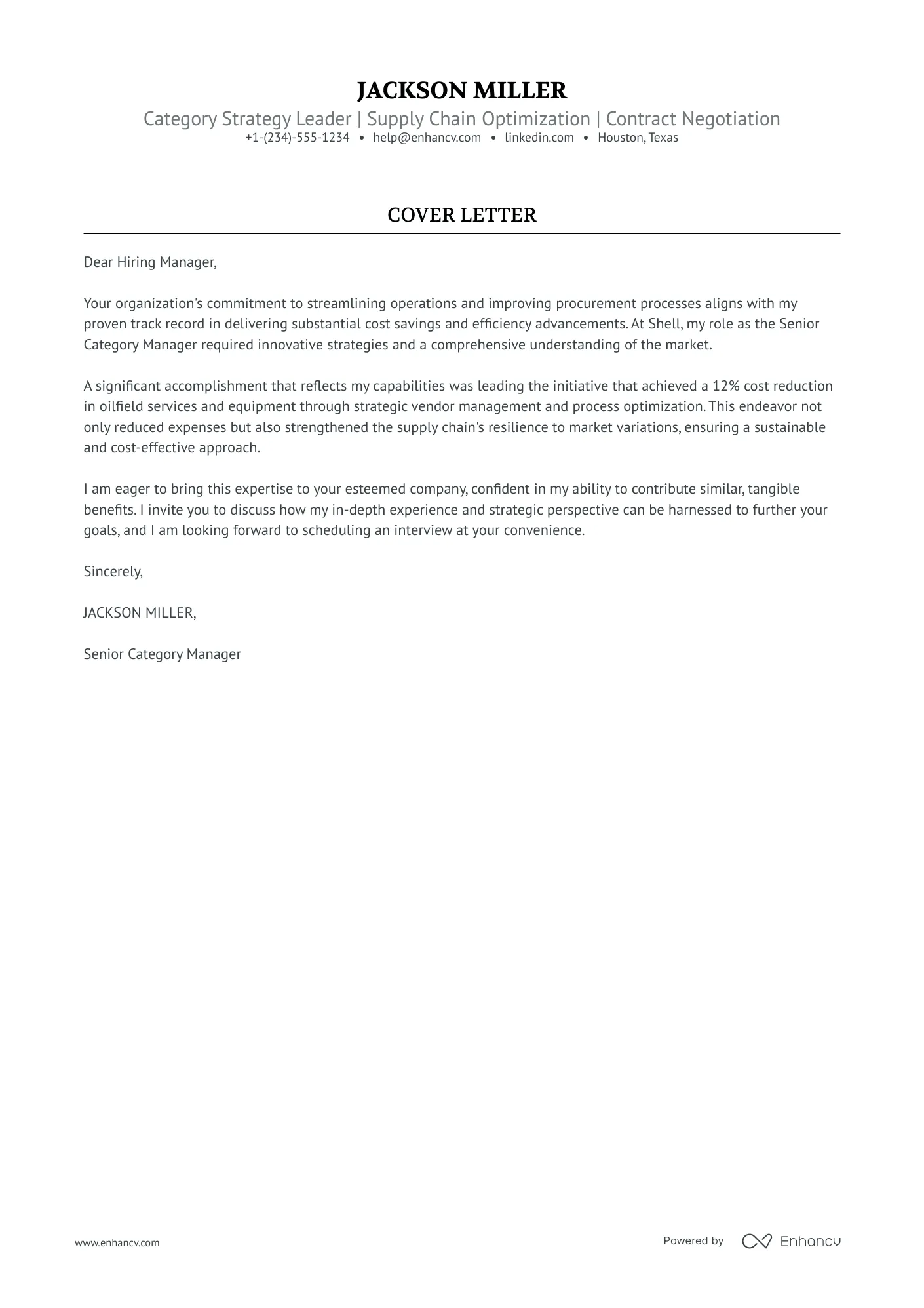 43324 cover letter structure