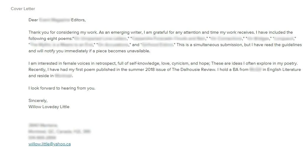 43331 cover letter elements