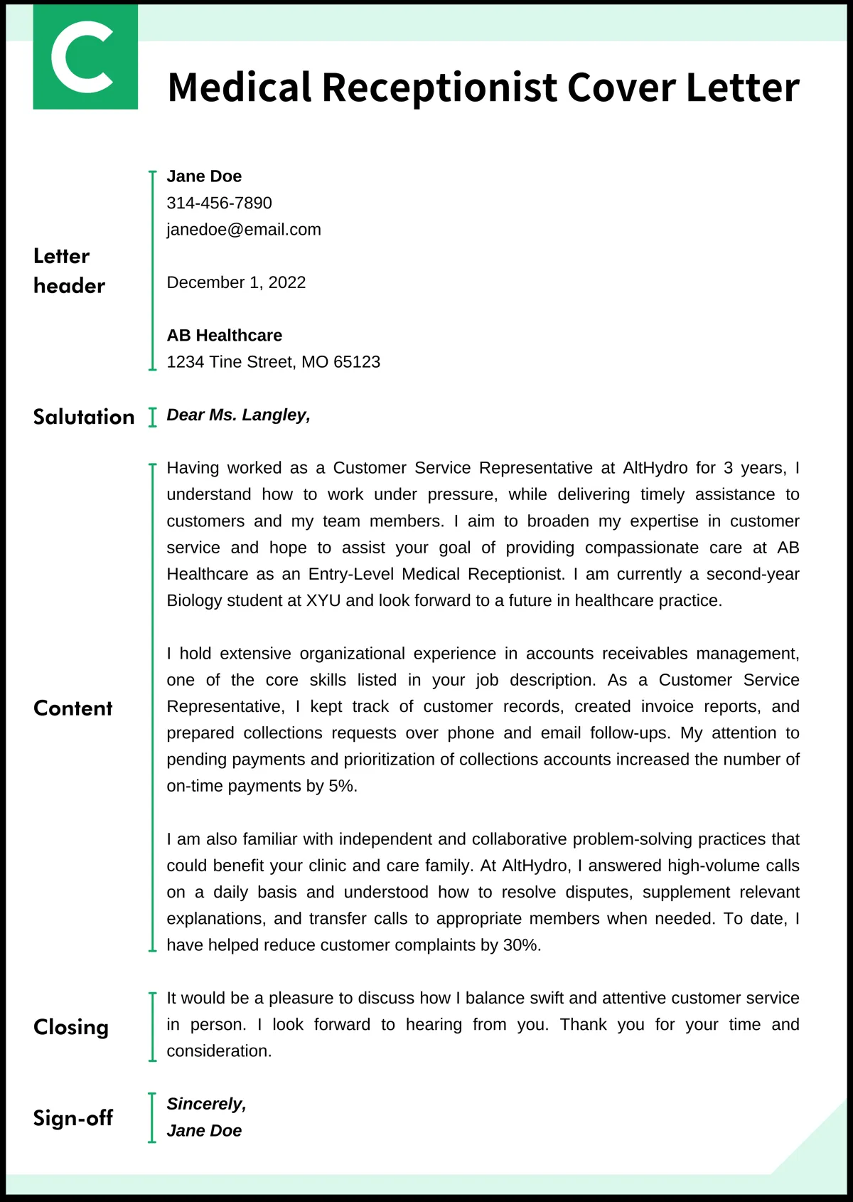 43337 medical receptionist cover letter image4