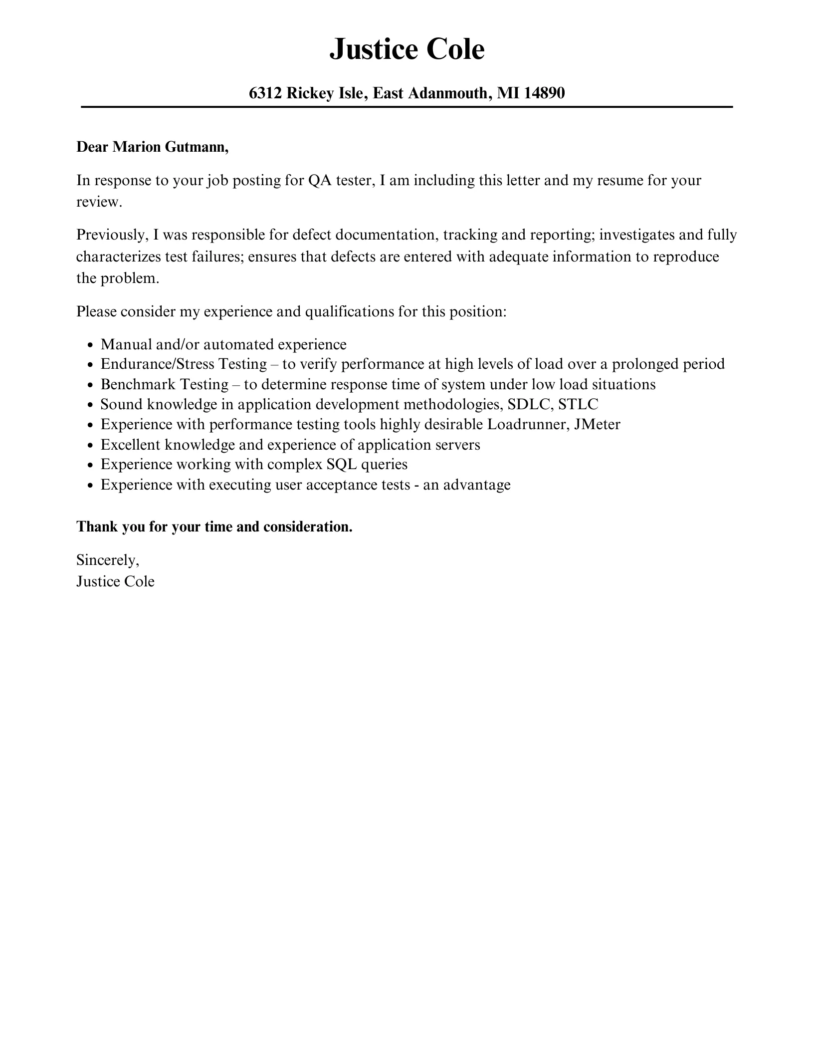 43341 qa testing cover letter closing