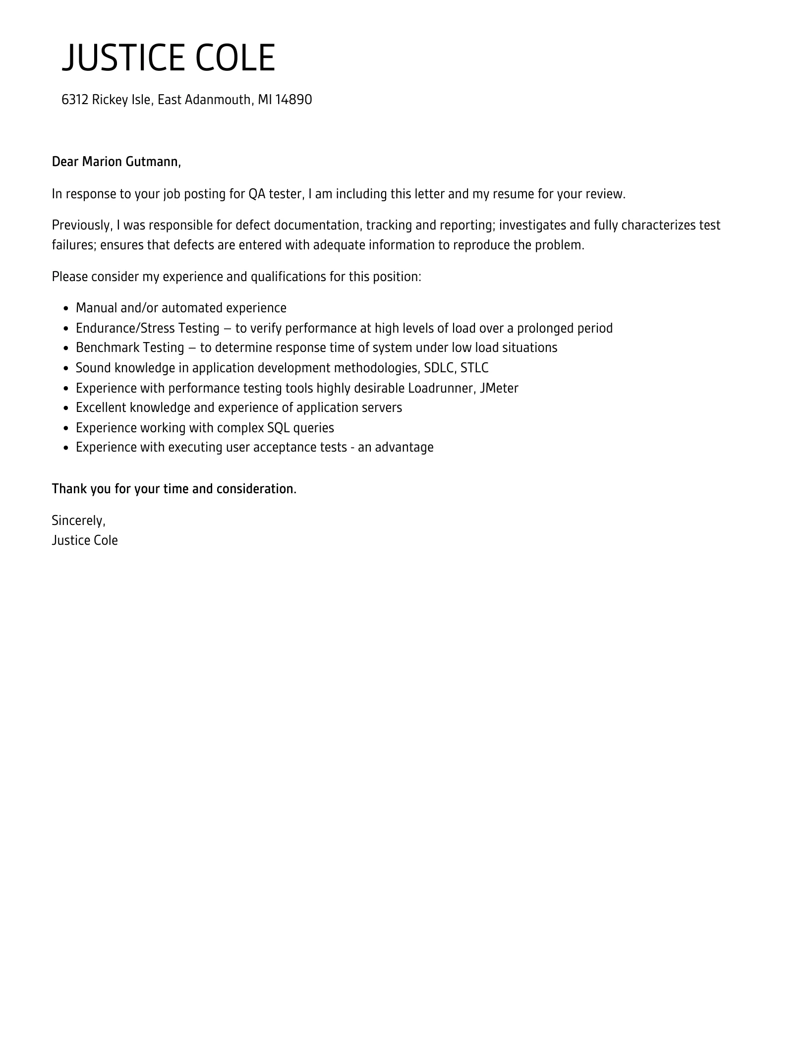 43341 qa testing cover letter template
