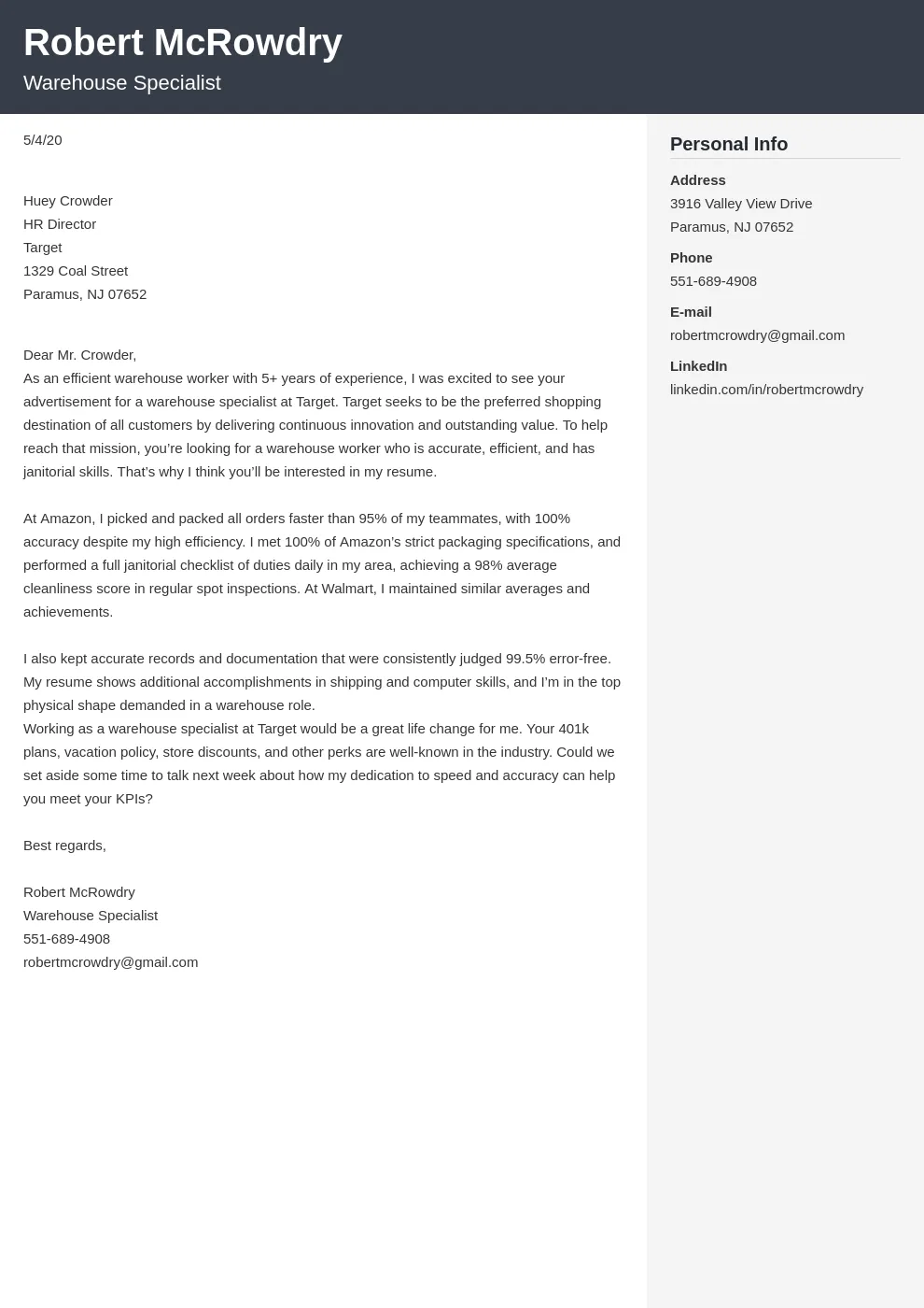 43346 warehouse cover letter example image 2