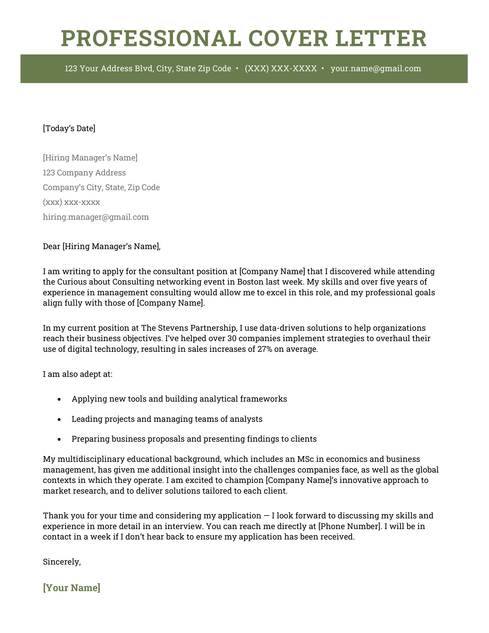 43352 cover letter importance