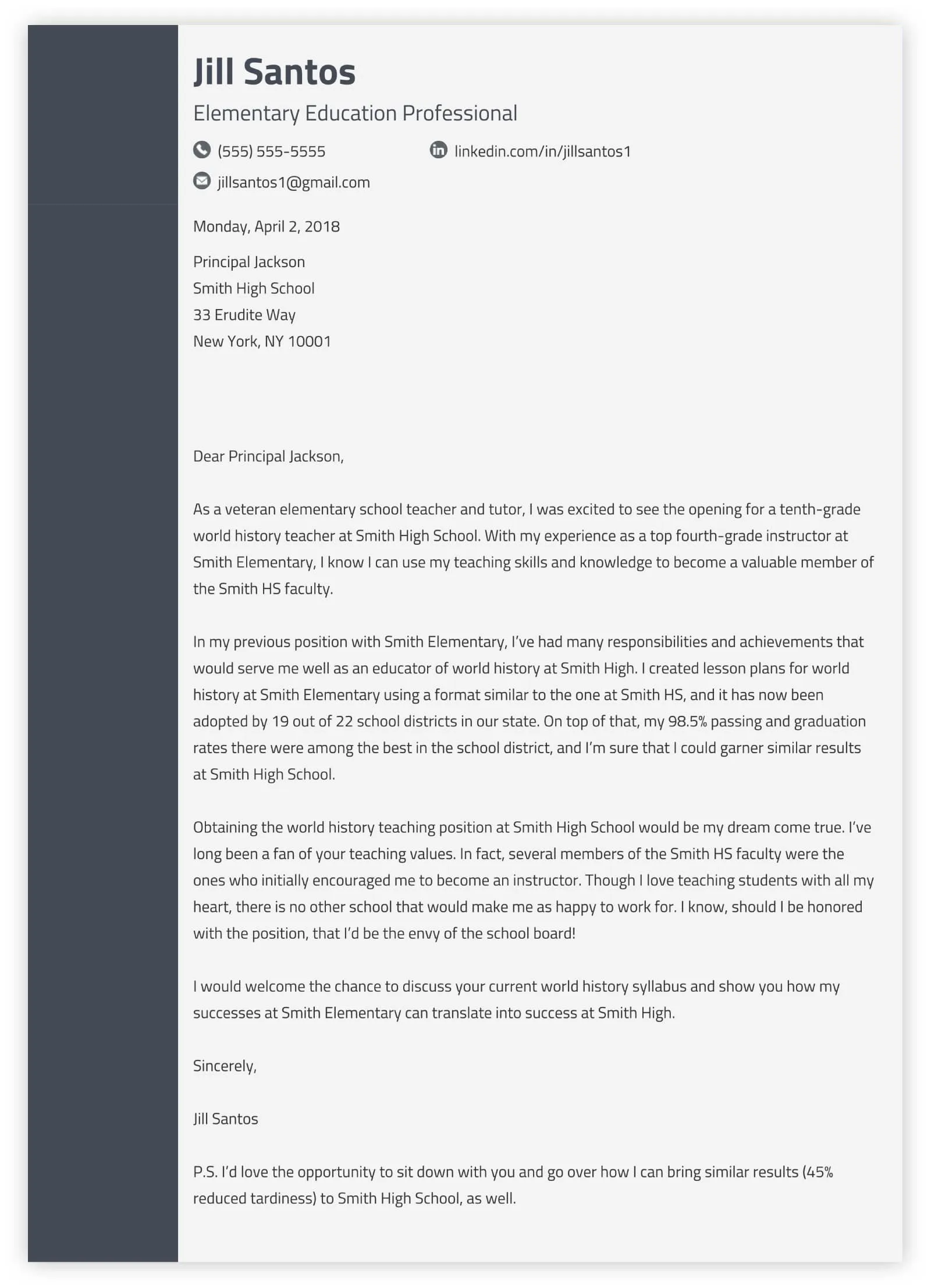 43357 personalize your cover letter