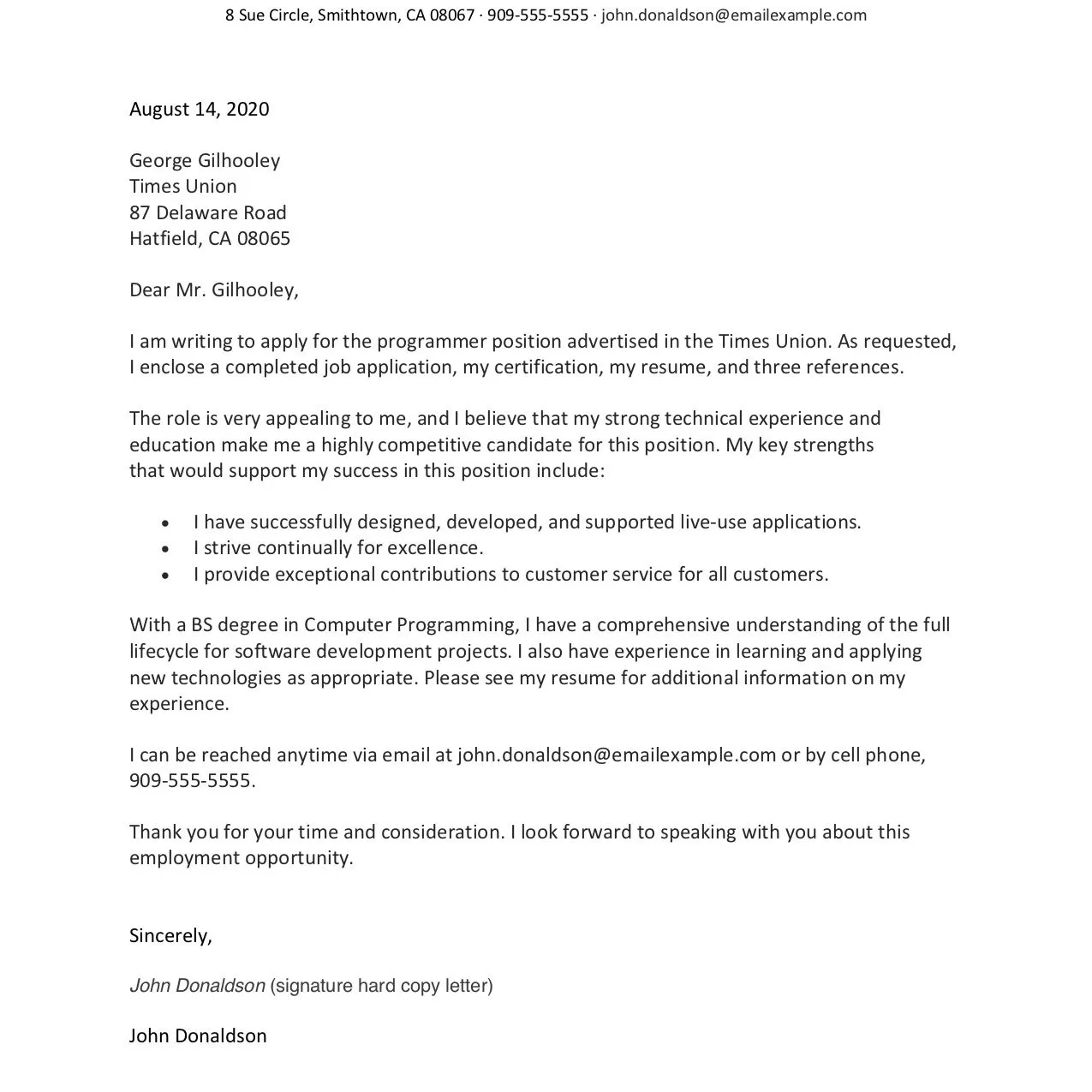 43359 cover letter sample contact