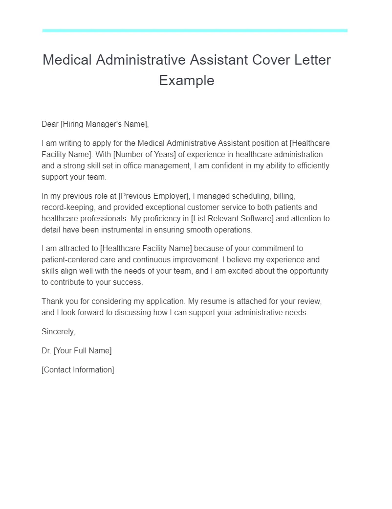 43370 medical assistant cover letter header