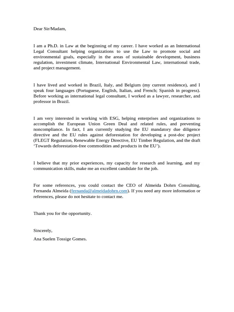 43373 cover letter writing