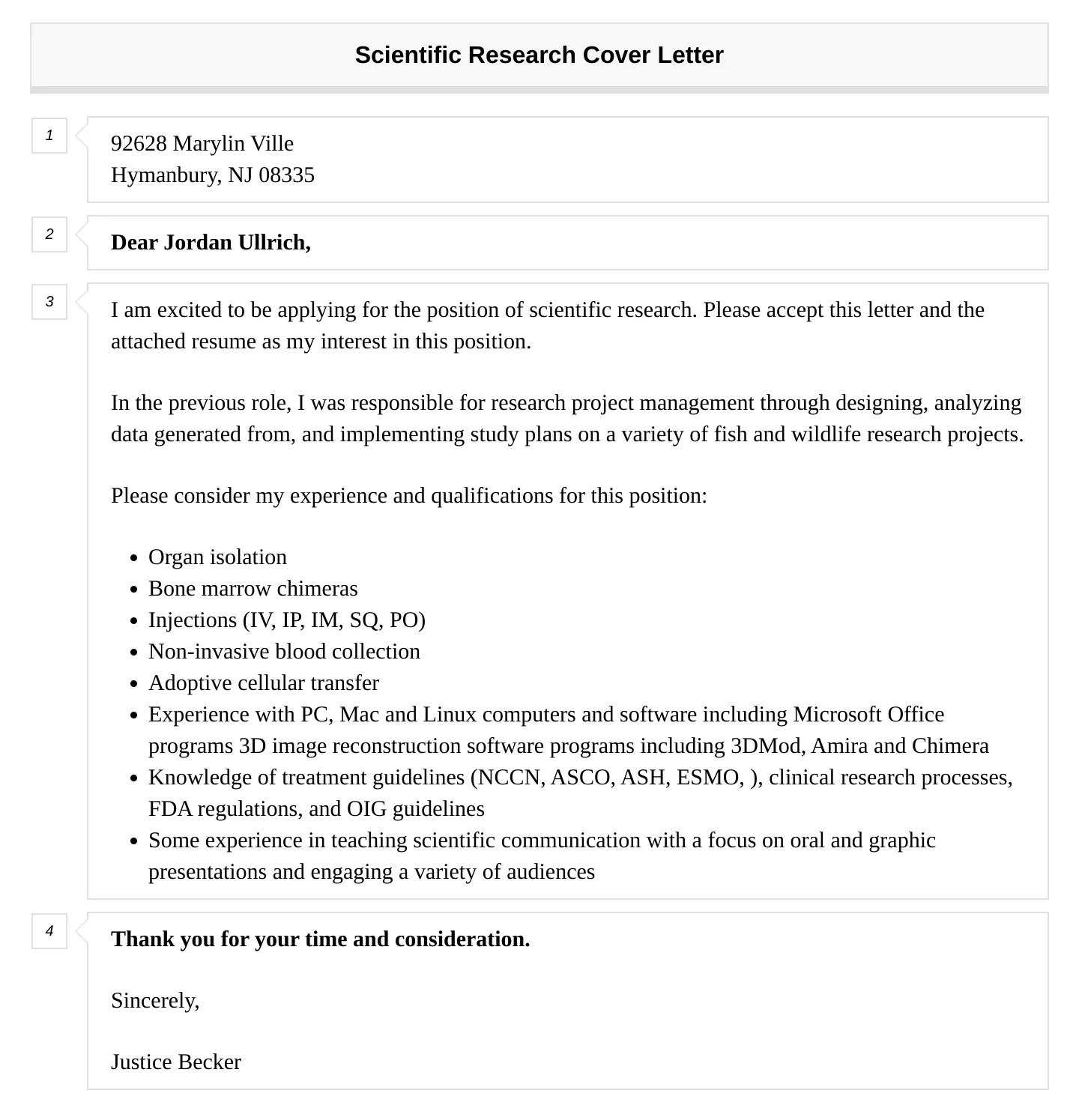 43377 research achievements cover letter