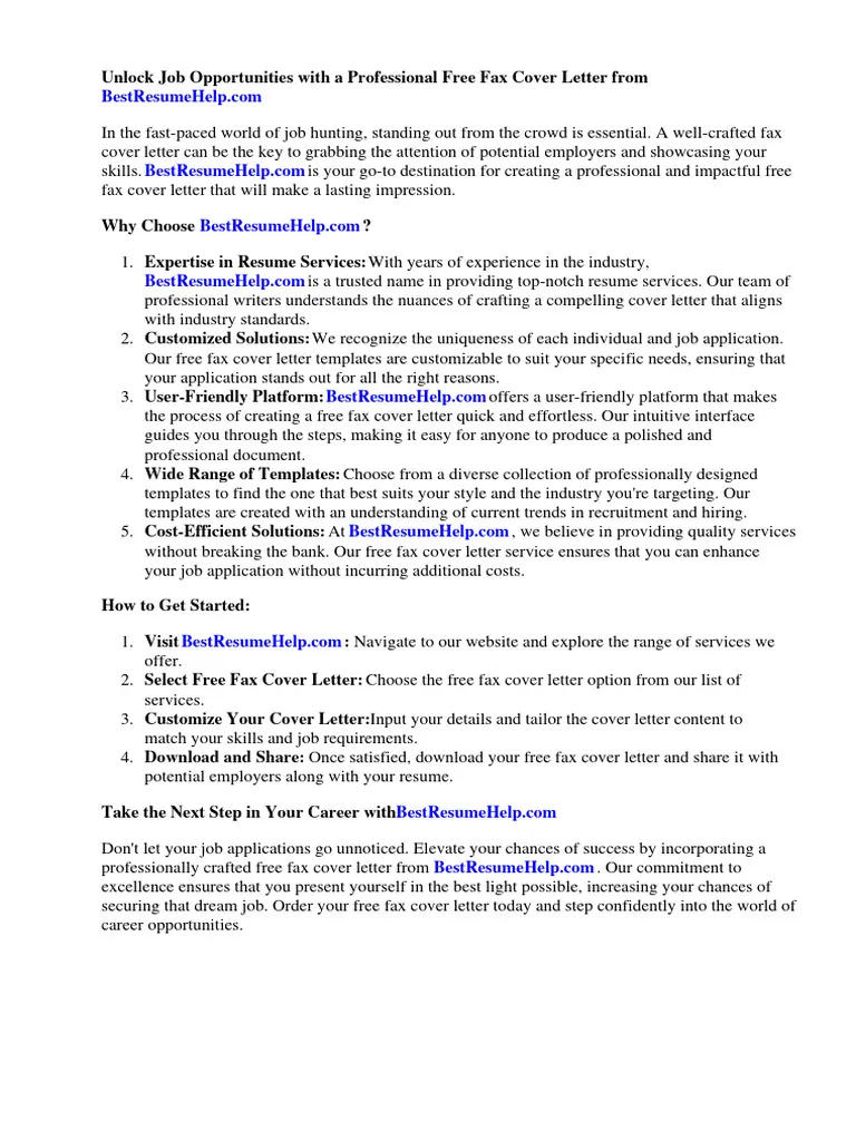 43380 fax cover letter overview