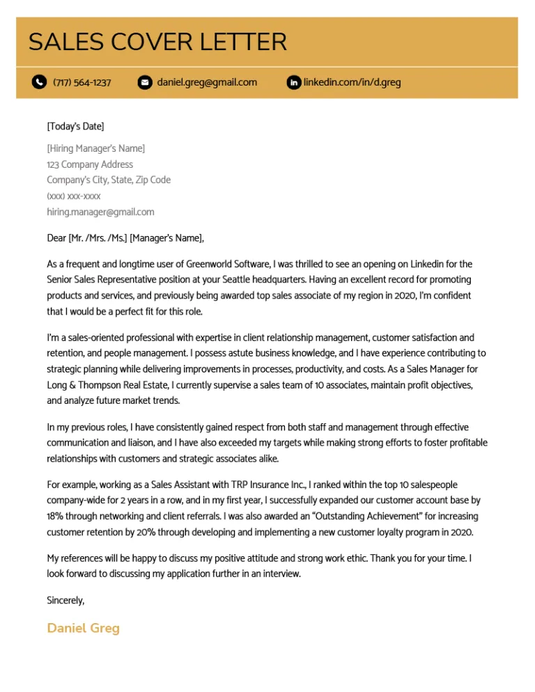 43387 cover letter sales job examples