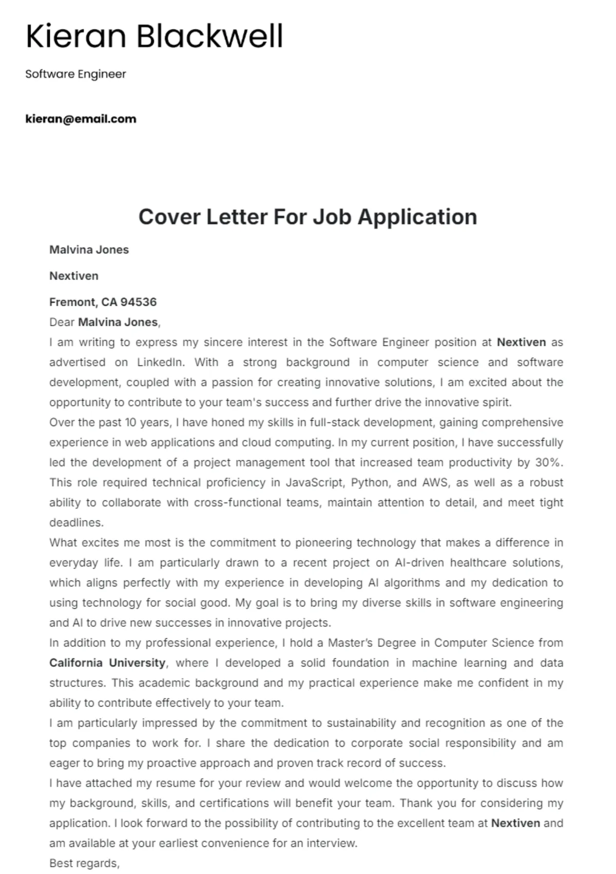 43388 cover letter skills