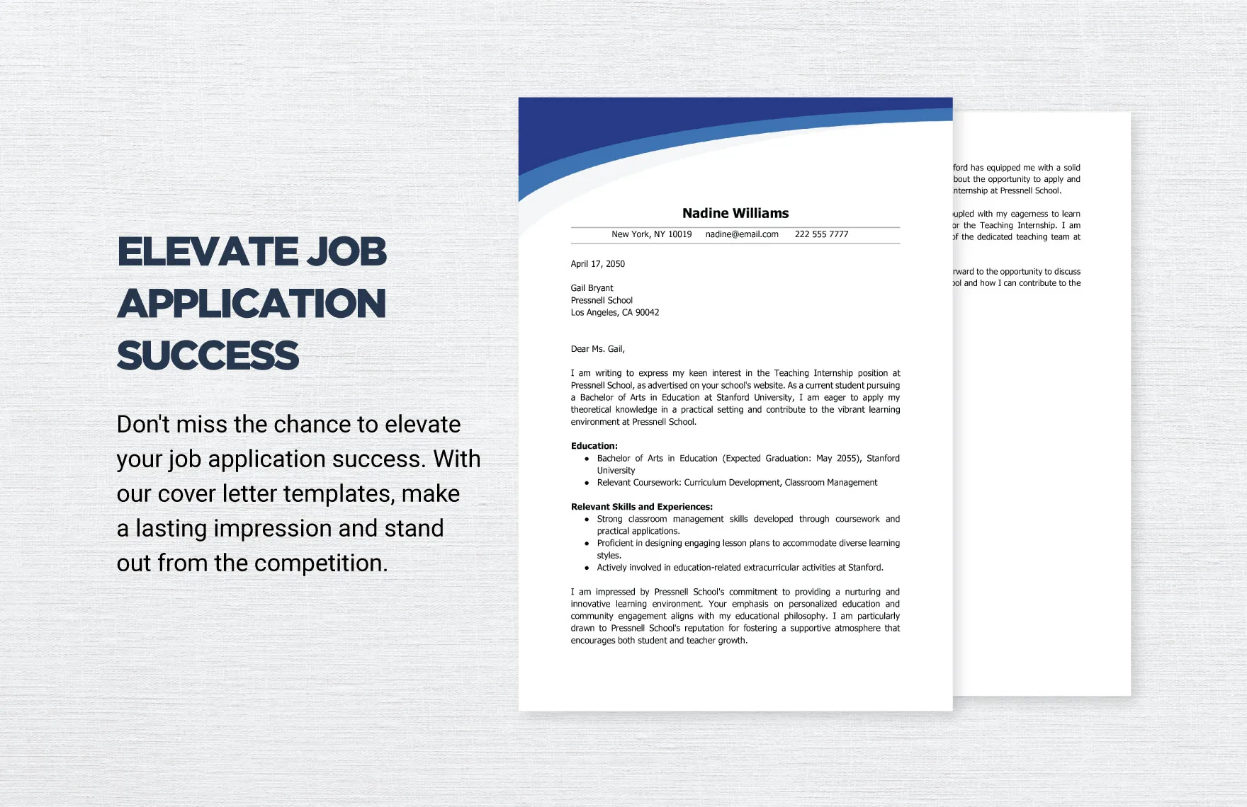 43393 cover letter template