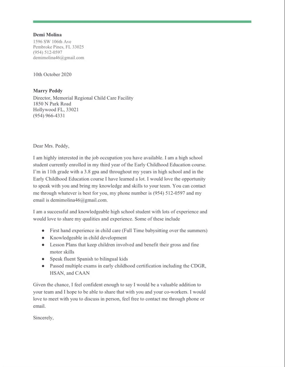 43402 proofreading cover letter