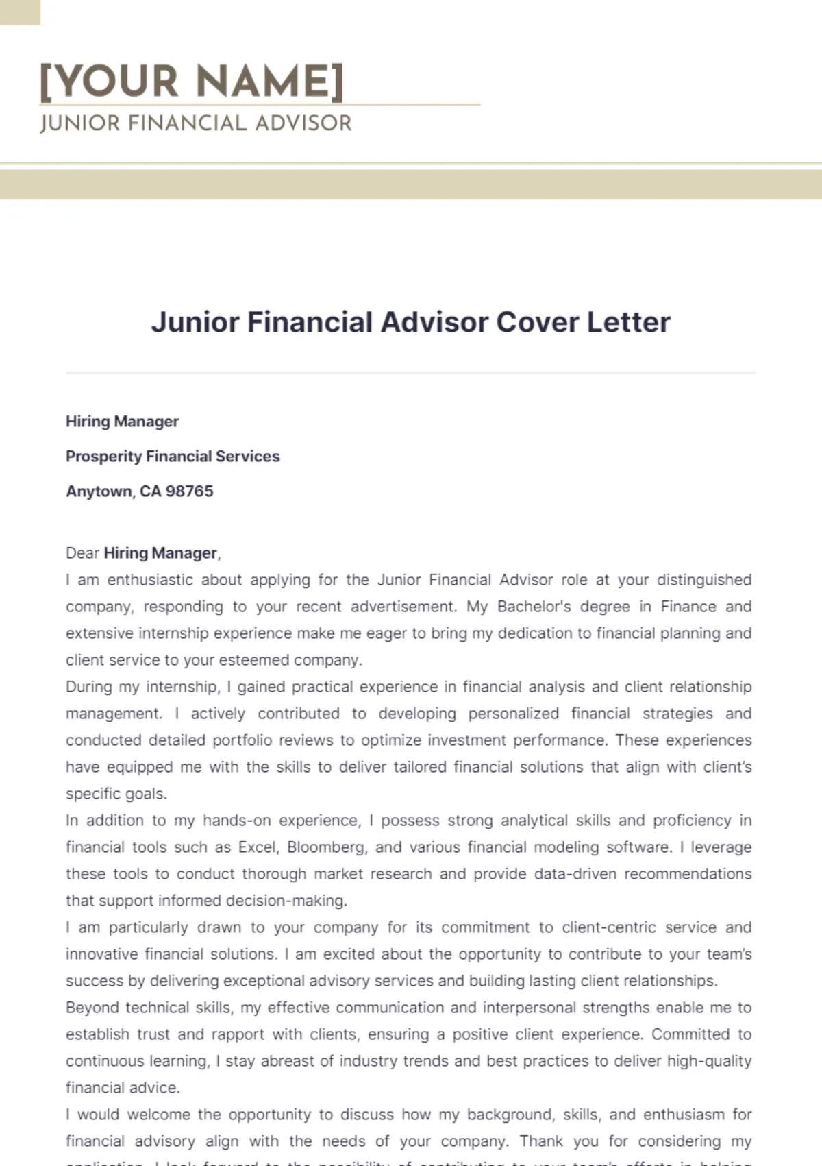 43407 financial advisor passion