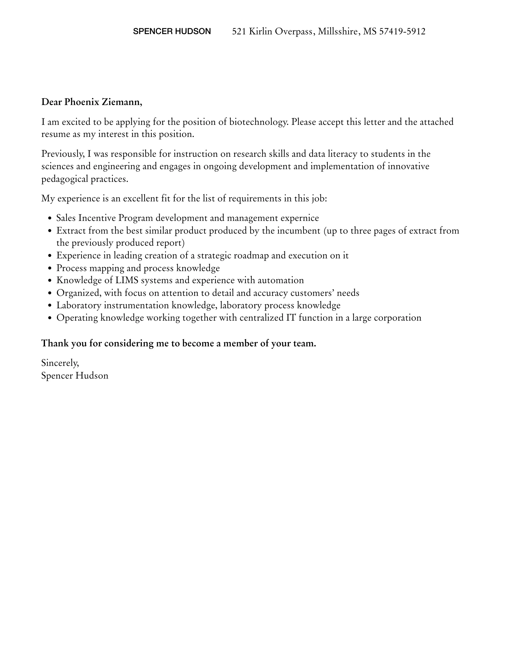 43412 biotech job requirements