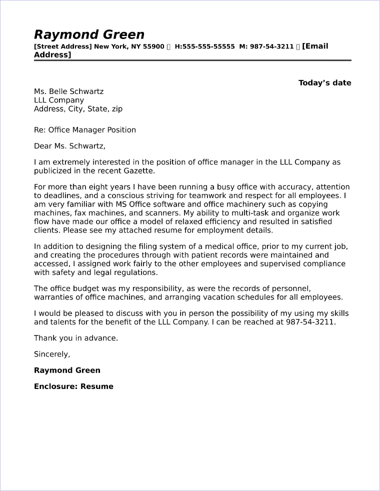 43415 cover letter structure