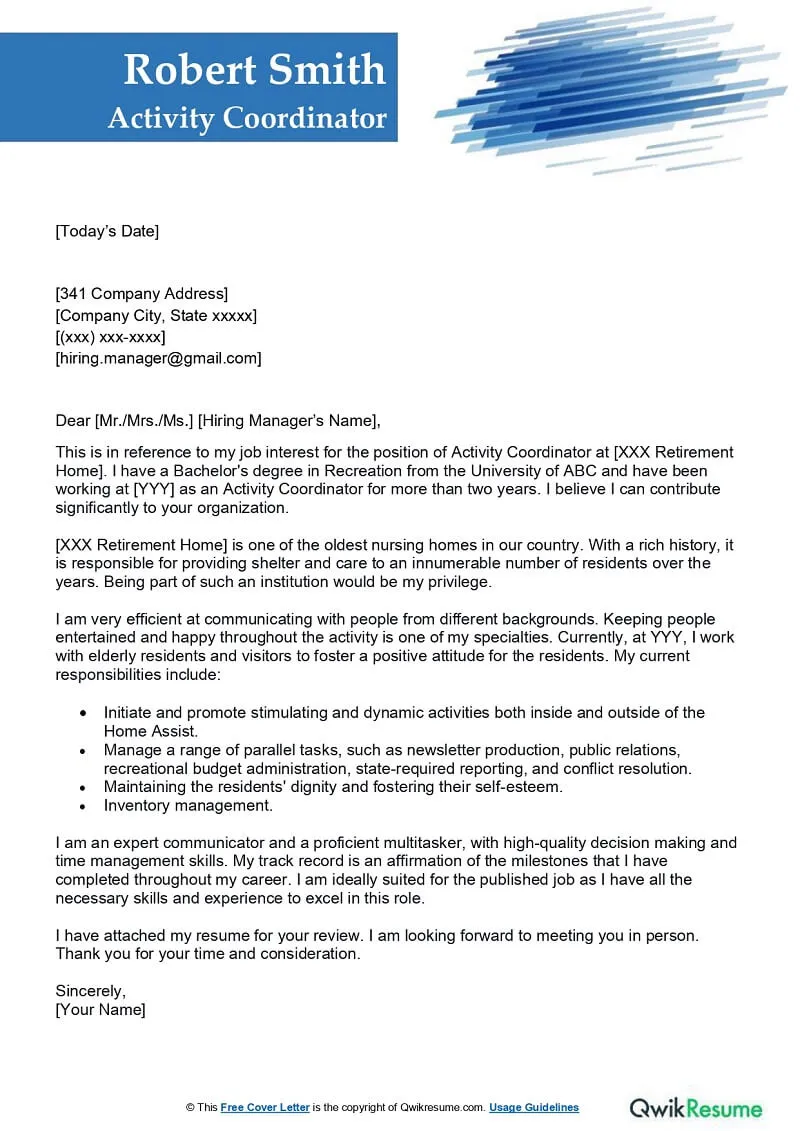 43422 tailoring letter