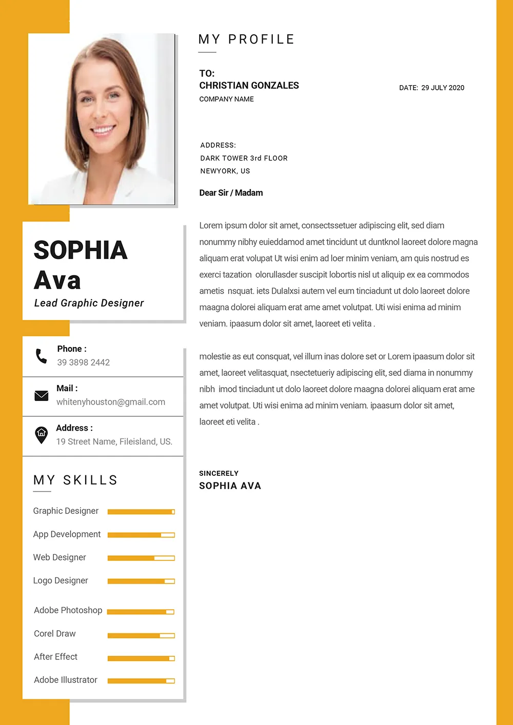 43425 cover letter samples