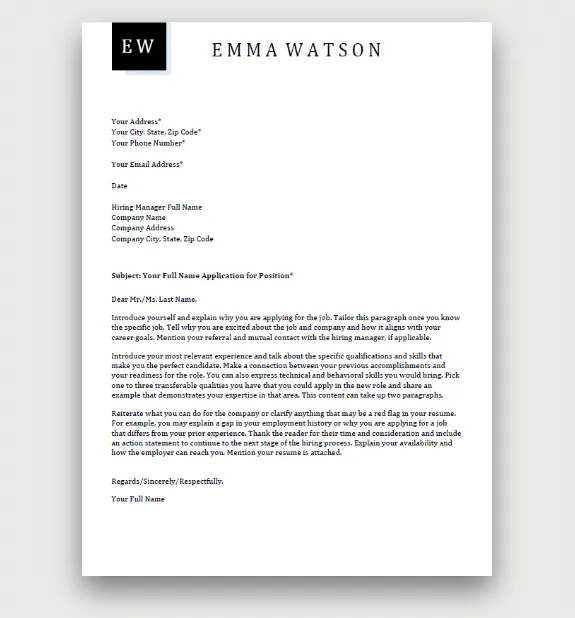 43432 cover letter sample free image1
