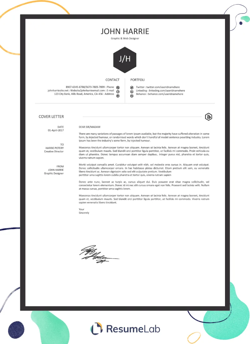 43432 cover letter sample free image4