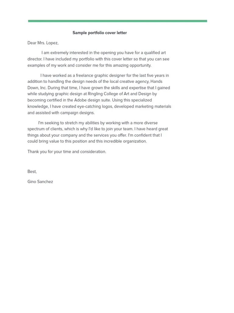 43436 cover letter portfolio 2