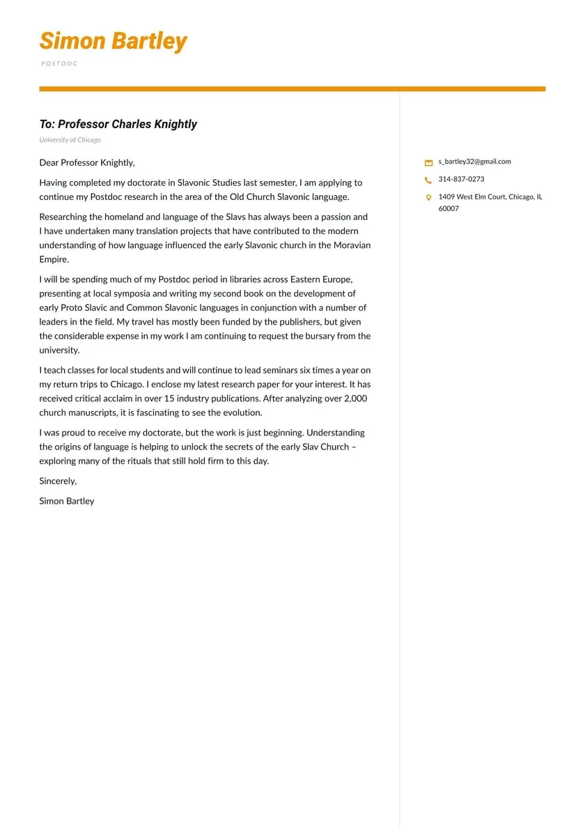 43443 postdoc cover letter research