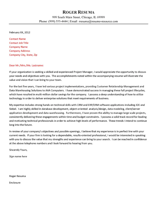 43452 value proposition cover letter