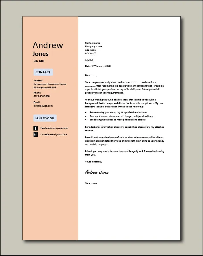 43453 networking cover letter