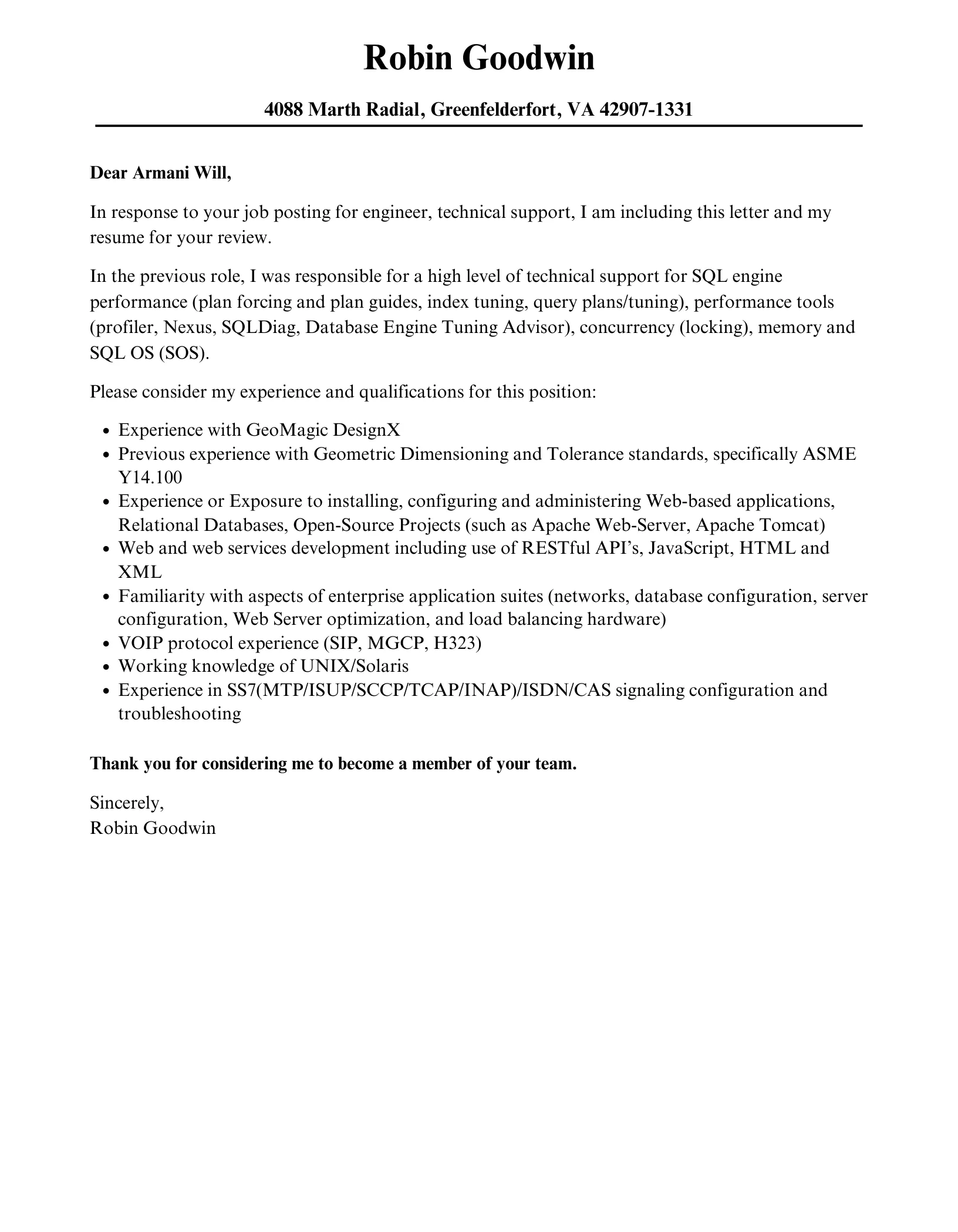 43456 cover letter formatting