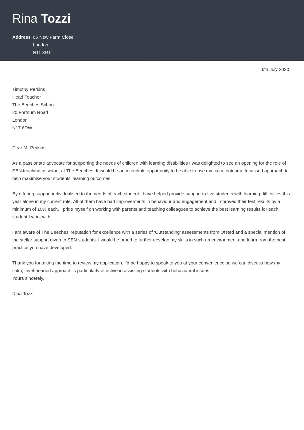 43458 teaching assistant cover letter 5